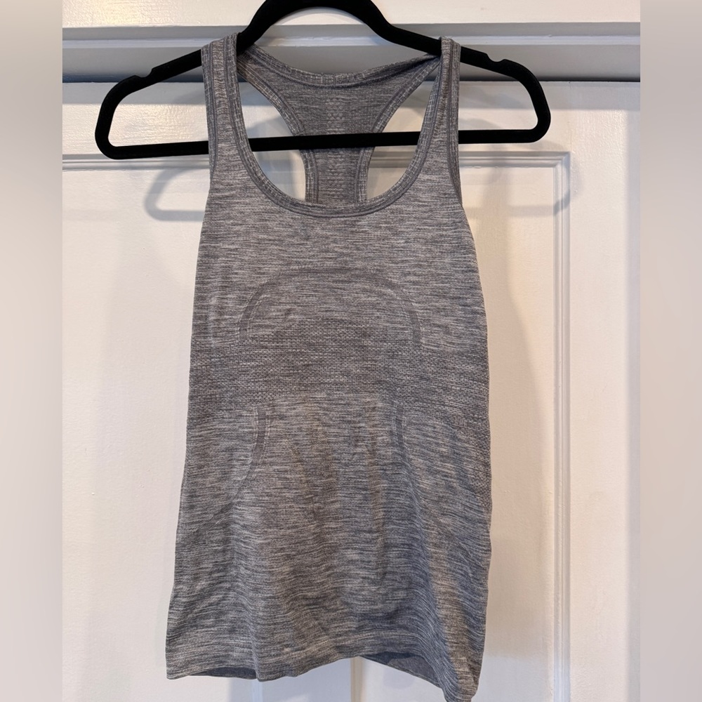 Lululemon Swiftly Racerback Tank Top • Heathered Dark Grey • size US 4